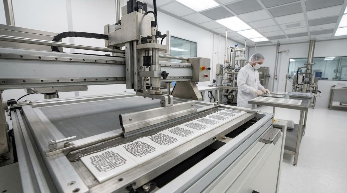 Thick-film screen printing on alumina ceramic substrates