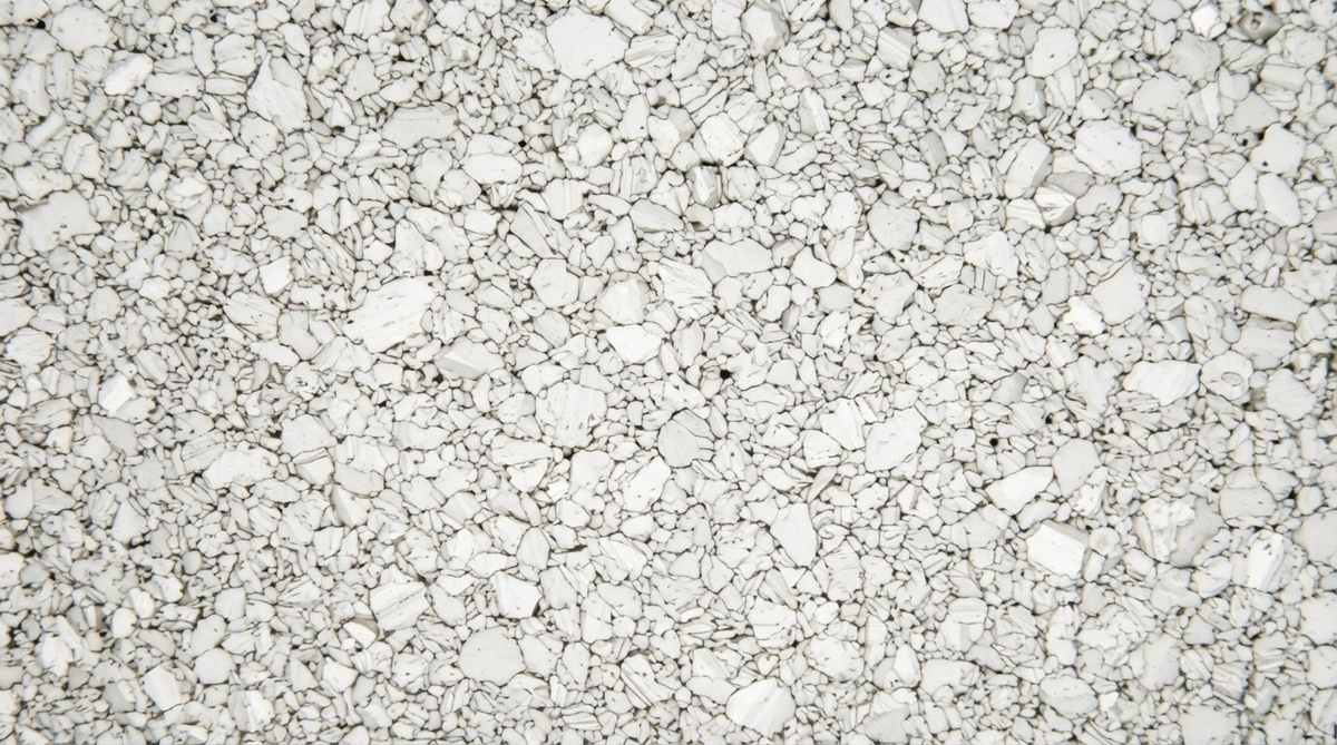 Microscope cross-section of high-purity alumina showing dense grain structure