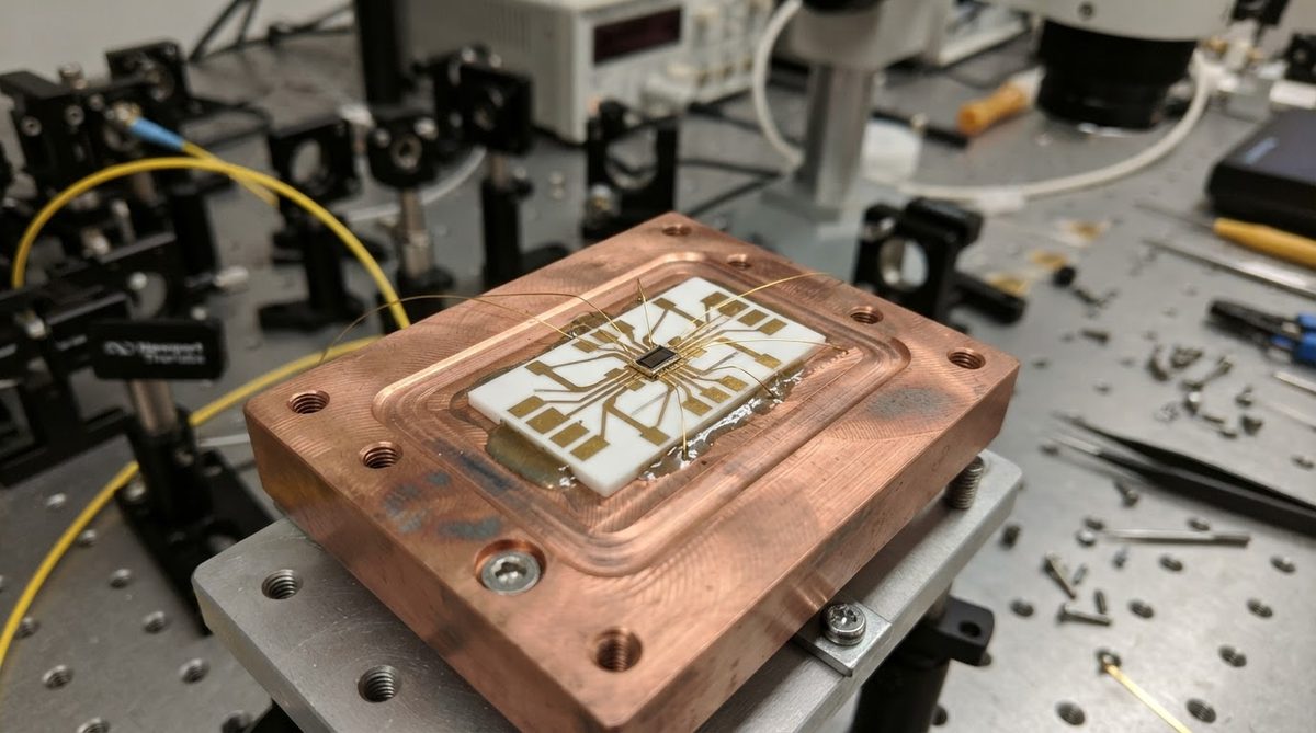 Laser diode submount on an AlN thin film ceramic carrier