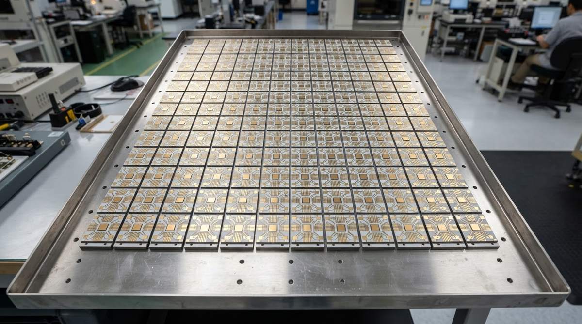 Gold-metallized ceramic substrates prepared for die attach assembly
