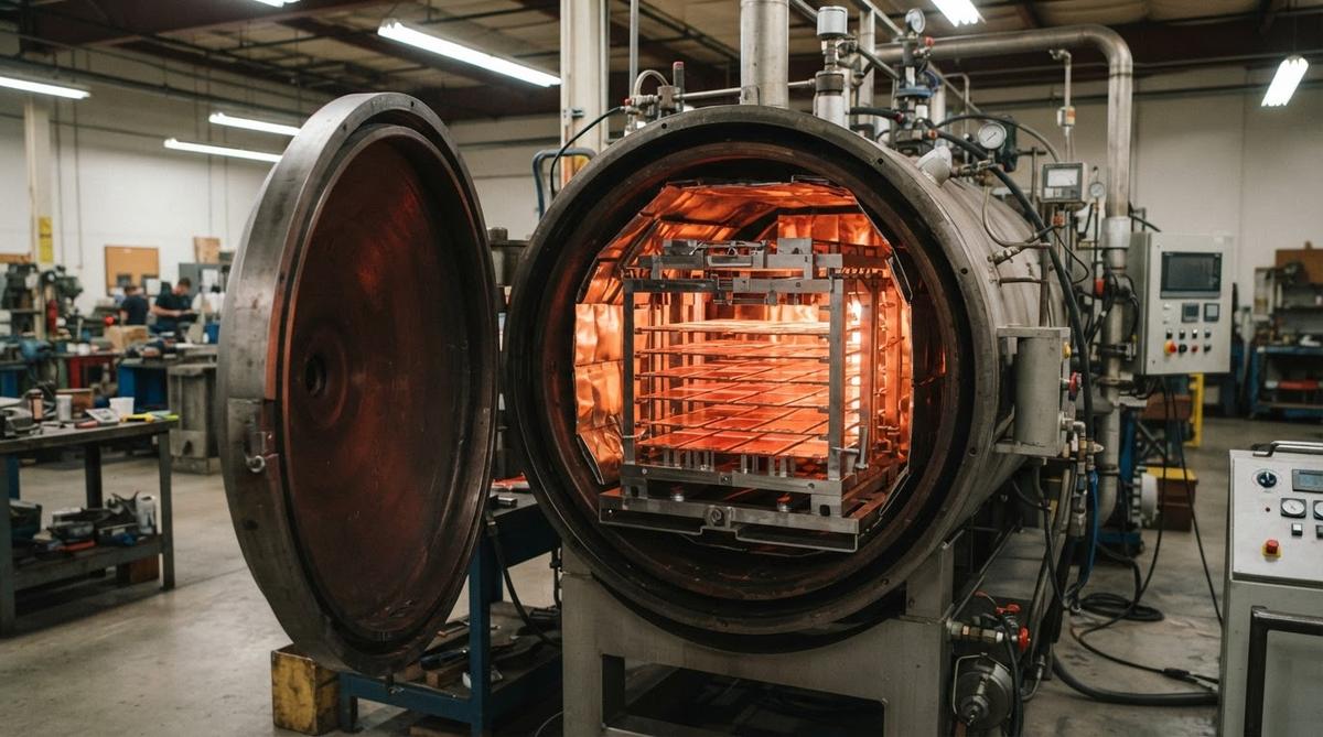 Vacuum furnace used for active metal brazing of ceramic PCBs