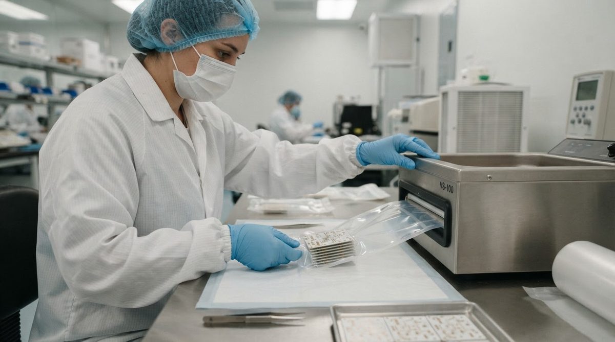 Vacuum-sealing ceramic PCBs in sulfur-free packaging to prevent silver tarnish