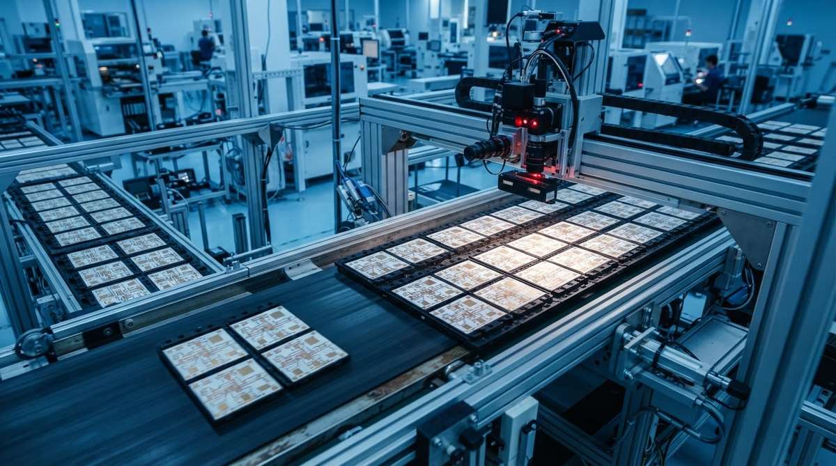 Ceramic PCB production line with automated optical inspection