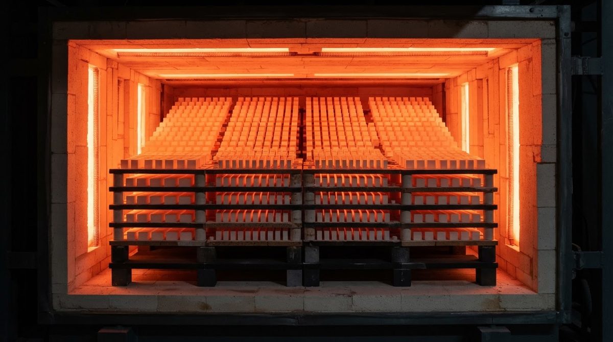 Silicon nitride substrates loaded inside a high-temperature sintering furnace