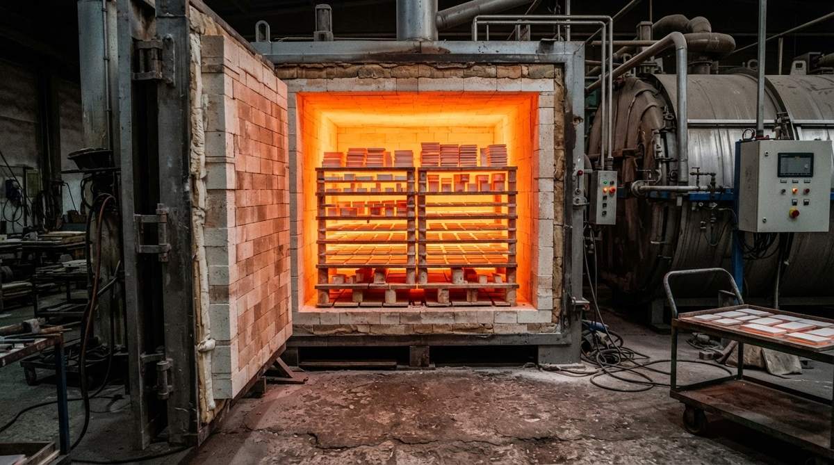 High-temperature sintering kiln used for ceramic PCB substrates